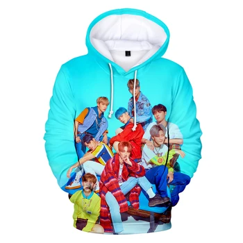 

Hot 3D ATEEZ Hoodies Men/Women Fashion Sweatshirts Hooded Kpop print ATEEZ Team group Hoody Autumn Winter Polluver Boy's Clothes