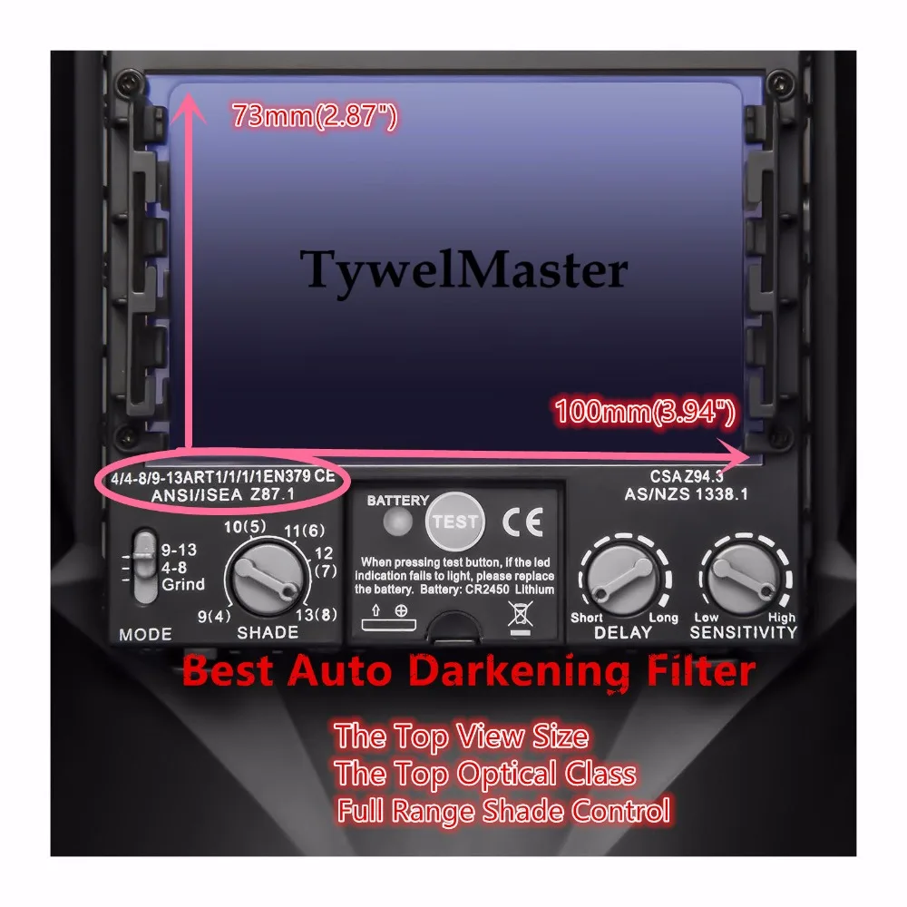 Online Máscara de Soldadura tamaño superior 100x73mm (3,94x2,87 \