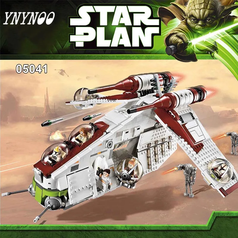 

(YNYNOO) 05041 Star War Rogue One Series The The Republic Gunship Set Figures Educational Building Blocks Bricks Toys 75021