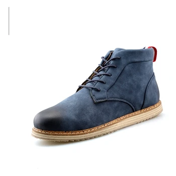 

Nice Great Men Spring Autumn Winter Boots Fashion Casual Leather Stitch Boots HighTop Boots Lace Up Ankle Boots Shoes JM-1621