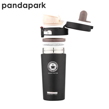 

Pandapark Thermoses Cup Mate Stainless Steel Car Vacuum Flask Office Coffee Cup Vehicle Bottle Travel Thermos Christmas Gift