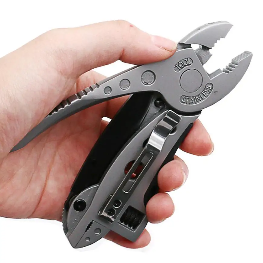 

2019 Multi-tool Pliers Jaw Screwdriver Survival Tool Adjustable Wrench EDC Set Drop Shipping #Z20