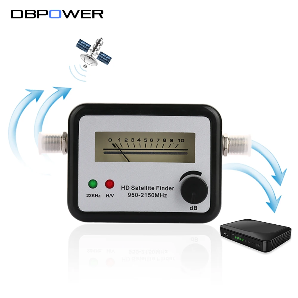 DBPOWER Digital Satellite Finder SF002 Alignment Signal Satfinder Amplifier Find Meter LNB Dish