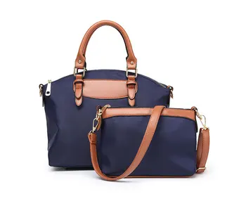 

Luxury Women 2PCS Tote Crossbody Messenger Bags Waterproof nylon Women's Handbags Bolsas Female Bag purse bags