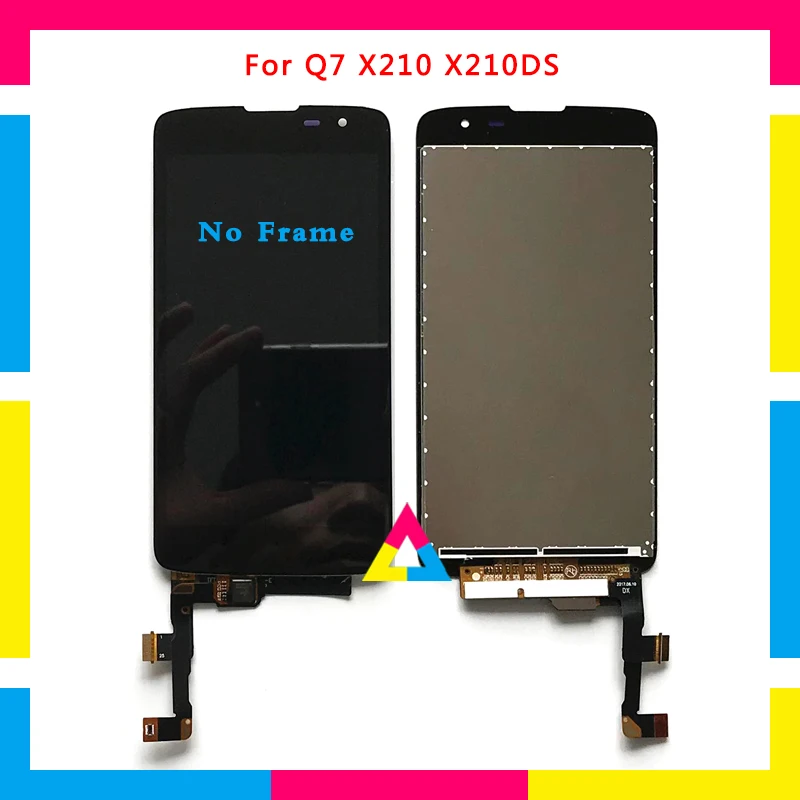 

5Pcs/lot LCD Display Screen With Touch Screen Digitizer Assembly For LG Q7 X210 X210DS Black No Frame or with Frame