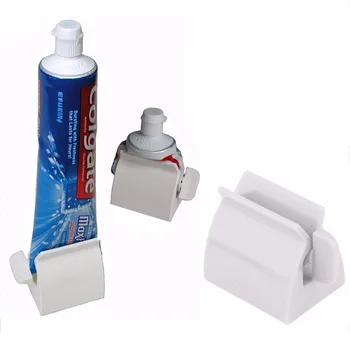 

Multifunctional Bathroom Plastic Cream Tube Squeezing Dispenser Rolling Tube Squeezer Tooth Paste Squeezer Toothpaste Dispenser