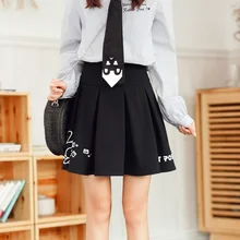 Женская новая сексуальная мини-юбка Харадзюку, свободная юбка с принтом кролика из мультфильма, плиссированная юбка с высокой талией для женщин