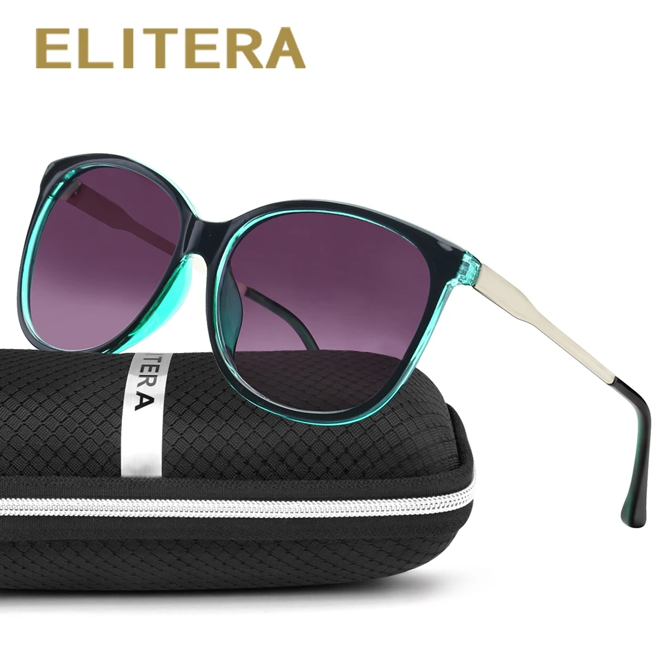 Дешево Elitera 2017 Марка Звезда Стиль роскошная женская Солнцезащитные очки для женщин Для женщин негабаритных Защита от солнца Очки Винтаж открытый З...