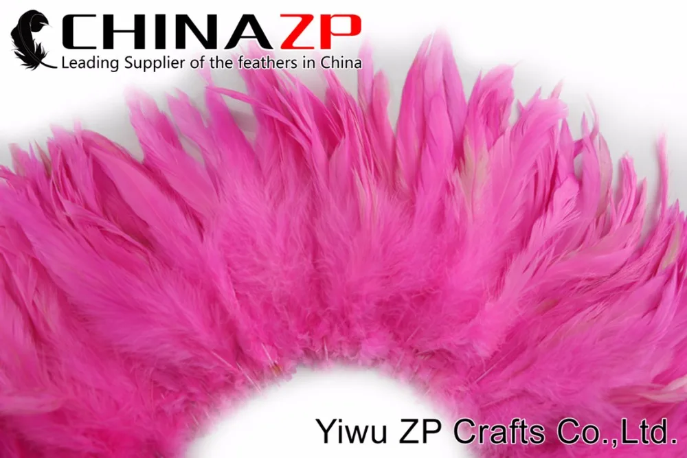 5 Dyed Candy Pink Strung Rooster Schlappen Feathers (1)