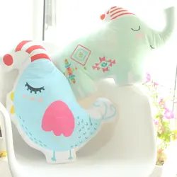 INS/Лидер продаж Животные слон птица подушки для спокойный сон куклы мягкие игрушки Детская кровать номер Декор подарок Nordic мальчиков
