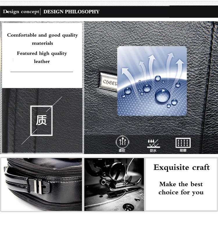 genuine leather men bag