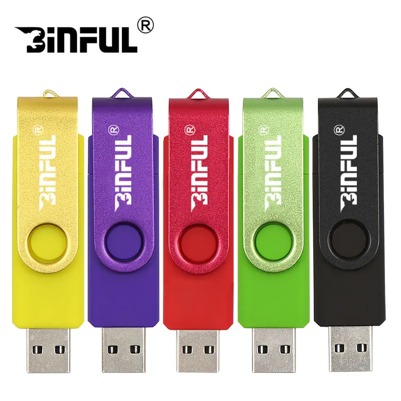 

Big discount colorful OTG 2in1 pendrive 4GB 8GB 16GB USB flash drive 32GB 64GB 128GB real capacity pen drive flash usb stick