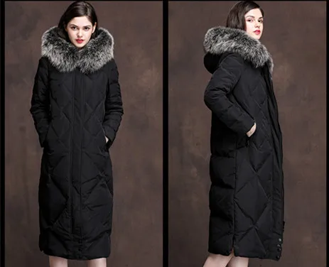 Women Winter Duck Down Jackets Hooded Big Fox Fur Collar Long Coats Dded Down Overknee Jacket Women Winter 2018 AS054 (24)