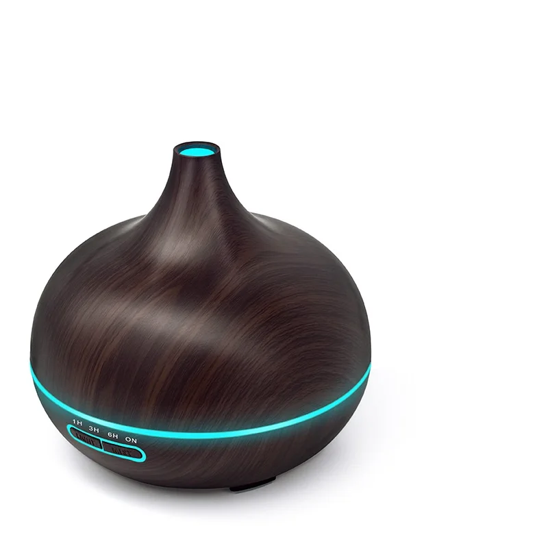 

300ml Air Humidifier Essential Oil Diffuser Aroma Lamp Aromatherapy Electric Aroma Diffuser Mist Maker for Home-Wood