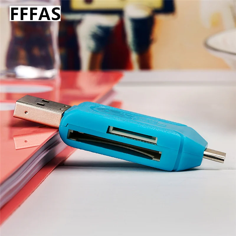 

CatXaa 2 in 1 Multi-function SD TF Card Reader and Micro USB OTG cable Adapter for Xiaomi Huawei Android Mobile Phones Computer