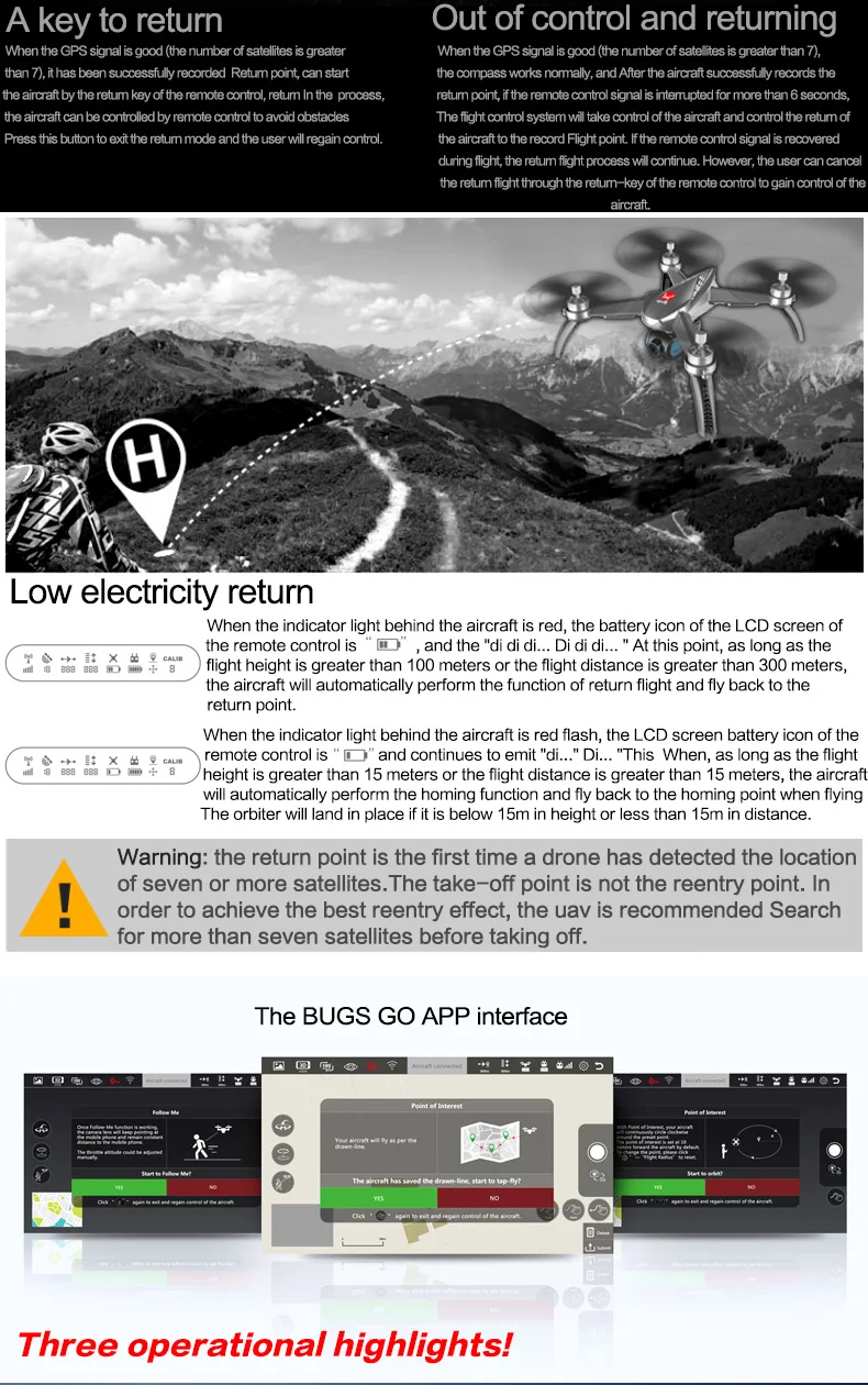 9.MJX Bugs 5 W B5W RC Drone RTF 5G WiFi FPV 1080P Camera With GPS Follow Me Mode RC Quadcopter vs MJX Bugs 2 B2W Helicopters D30