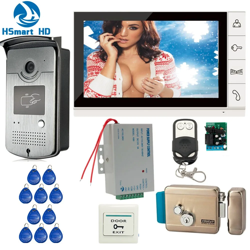 bilder für New Wired 9 zoll Video Türsprechanlage Sprechanlage Eintrag System 1 Monitor + 1 RFID Access IR 700TVL Kamera + Elektrische Steuerung Türschloss bilder für New Wired 9 zoll Video Türsprechanlage Sprechanlage Eintrag System 1 Monitor + 1 RFID Access IR 700TVL Kamera + Elektrische Steuerung Türschloss