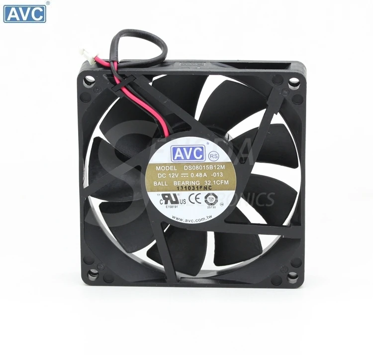 Оптовая продажа Для AVC DS0815B12M 8015 80 мм 8 см DC 12 В 0.48A блок питания шасси компьютера cpu