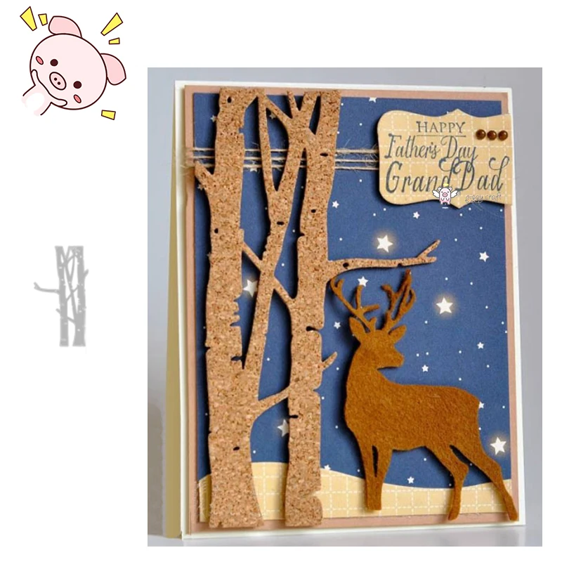 

PP Craft metal cutting dies cut die mold Latest Tree branches trunk Scrapbook paper craft knife mould blade punch stencils die