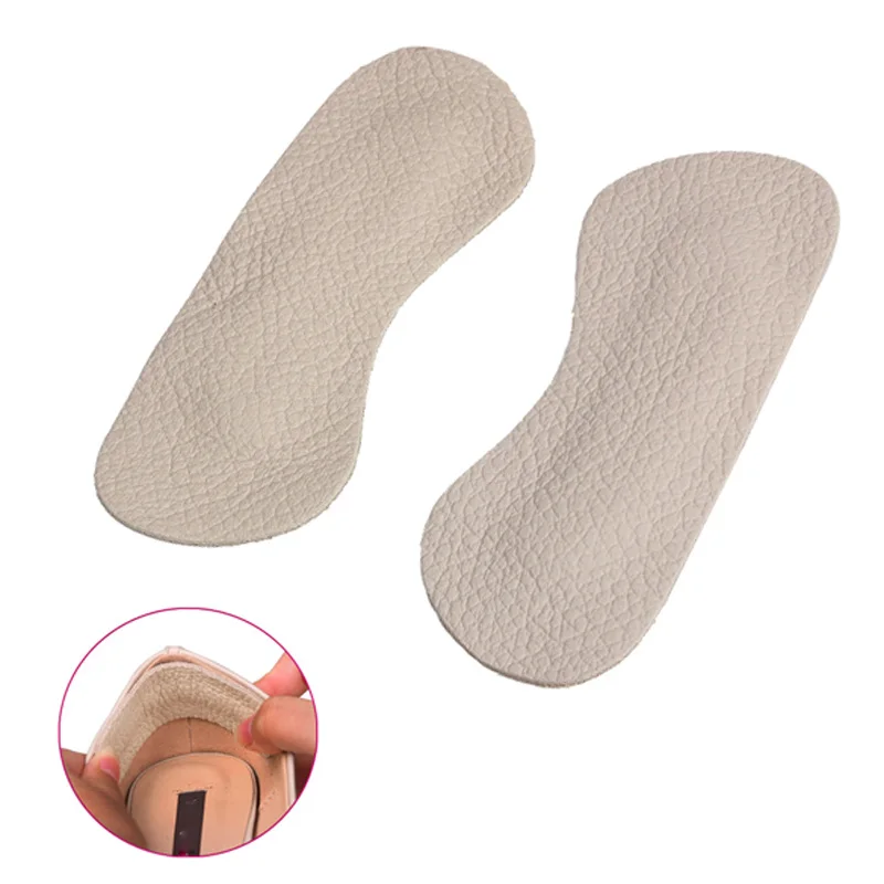 

2019 Hot Sale 1 Pair 4D Soft memory foam Foot Care Foot Care Shoes Pads Cow Leather Insole Liner High Heel Cushion KA-BEST