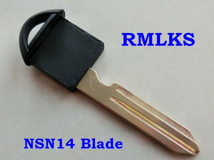 

RMLKS 5pcs/lot New Remote Smart Prox Emergency Insert Fob Uncut Blade Insert Car Key Fit For Nissan Infiniti Small Key Blade