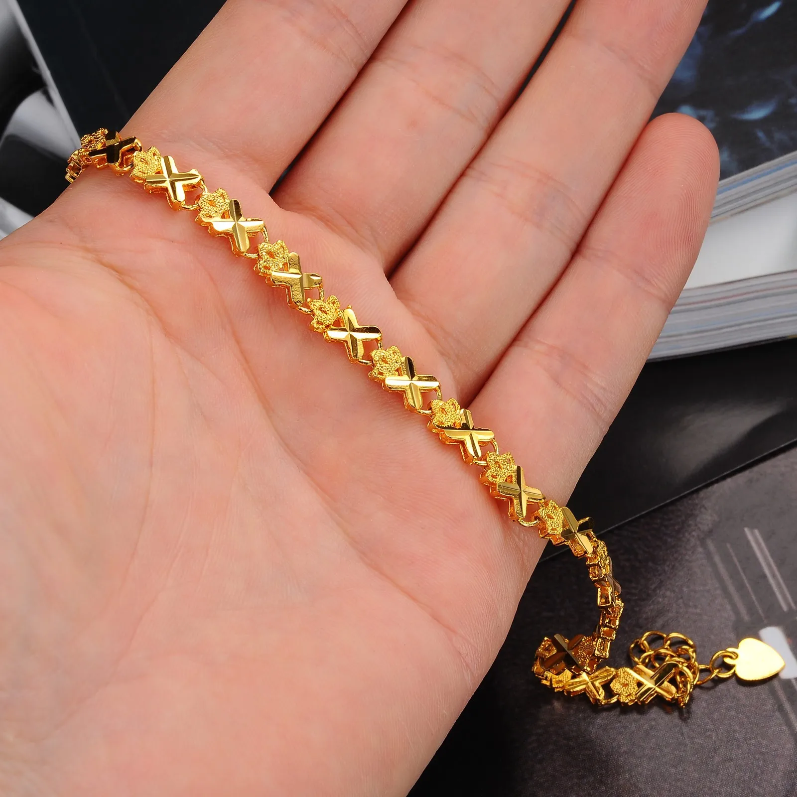 Jewelry Whole Fashion Boutique New Plating 18 Karat Gold Jewelry Whole Fashion Boutique New Plating 18 Karat Gold Bracelet Clic Lady Ks383 In Charm Bracelets From Accessories On