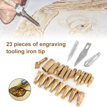 

23 Pcs/Set Wood Burning Tools for Soldering Iron Pyrography Carving JDH99