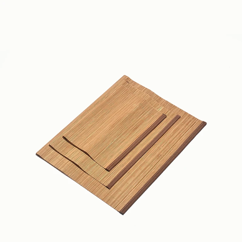 

Natural Bamboo Coaster Tea Set Hand Made Heat Resistant Mat Traditional Chinese Tea Ceremony Accessories Bamboo Placemats