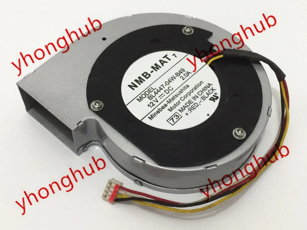 NMB MAT BL4447 04W B49 73 DC 12V 2A 118x110x27 мм 4 провод Сервер вентилятор охлаждения|blower fan|12v dc blower
