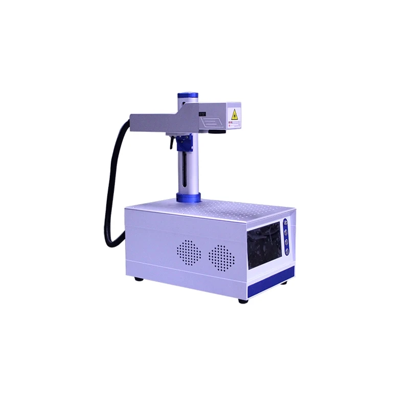  220V/110V Portable LY 20W FB06 mini optical fiber laser marking machine with computer for metal woo