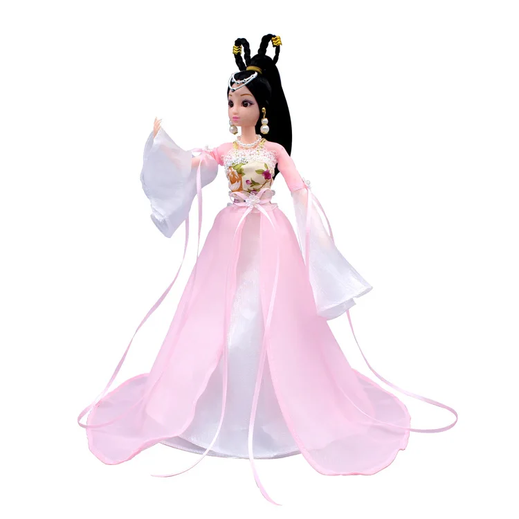 Saleaman Chinese Barbie than ancient costume doll set joint body ancient style fairy princess girl toy