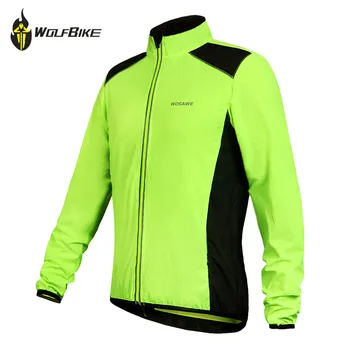 

WOSAWE Men Cycling Jacket Windproof Outdoor Sports Clothing Raincoat Long Sleeve Cycling Jersey Bike Rain Resistance Coats