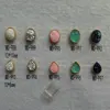 MD988-997 10pcs Fancy Oval Drop Blingbling Stone Metal Deco Metal Charms Metal Deco Charms Nail Art New 1
