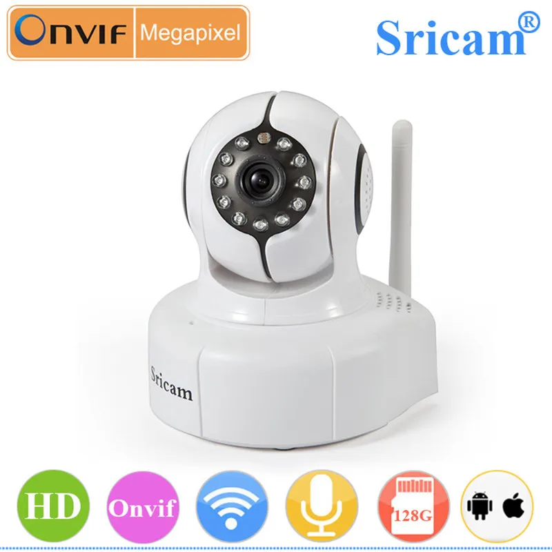 Sricam SP011 720P HD H.264 Wireless Onvif IP Camera with IR-cut Home Security Camera Indoor