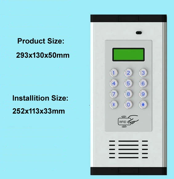 XinSiLu горячая Распродажа power line intercom аудио дверной телефон с кнопками прямого вызова Поддержка ID карты для разблокировки, 14-квартиры