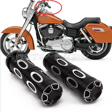 Для BMW Honda Yamaha Suzuki Kawasaki Harley Bobber Chopper заказной алюминиевый 1 дюймов 25 мм рукоятка рукоятки черный