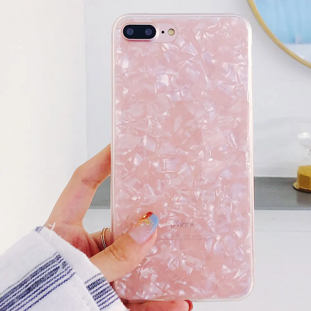 Portefeuille For iPhone X Case Shell Silicone Glitter Protective Phone Case Cover For iPhone 7 Plus 8 6 6S 10 Coque Accessories (6)