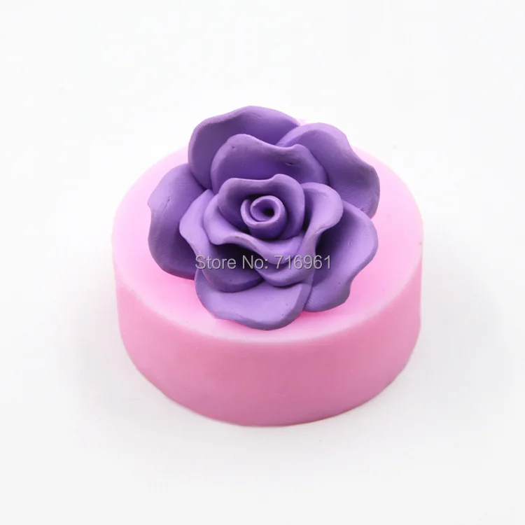 3D розы мыло, силиконовая форма изготовление пресс-форм для шоколада лоток домашние делая цветочным принтом в стиле «сделай сам лампы в форме свечи формы мыло формы