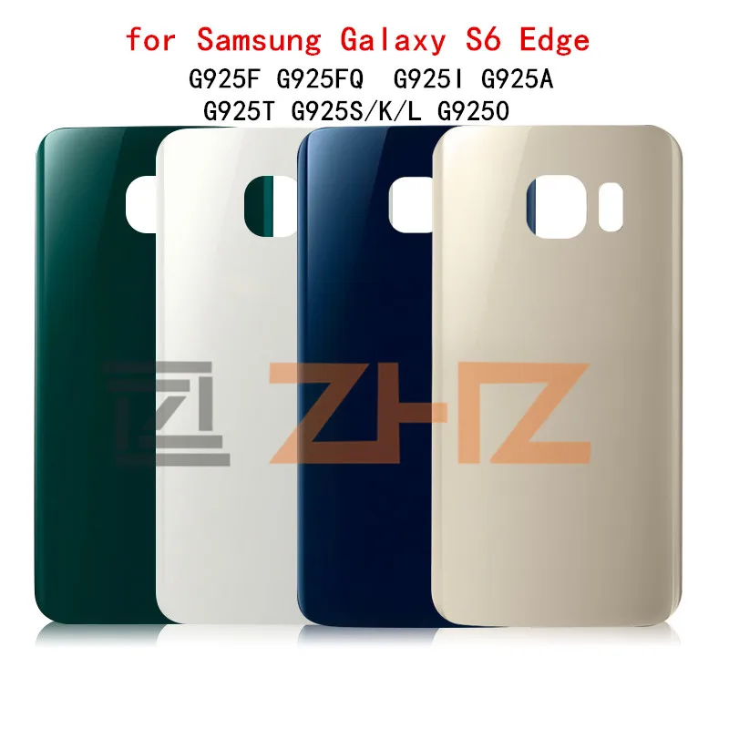 Задняя крышка батарейного отсека для Samsung Galaxy S6 edge G925 стеклянная задняя запасные
