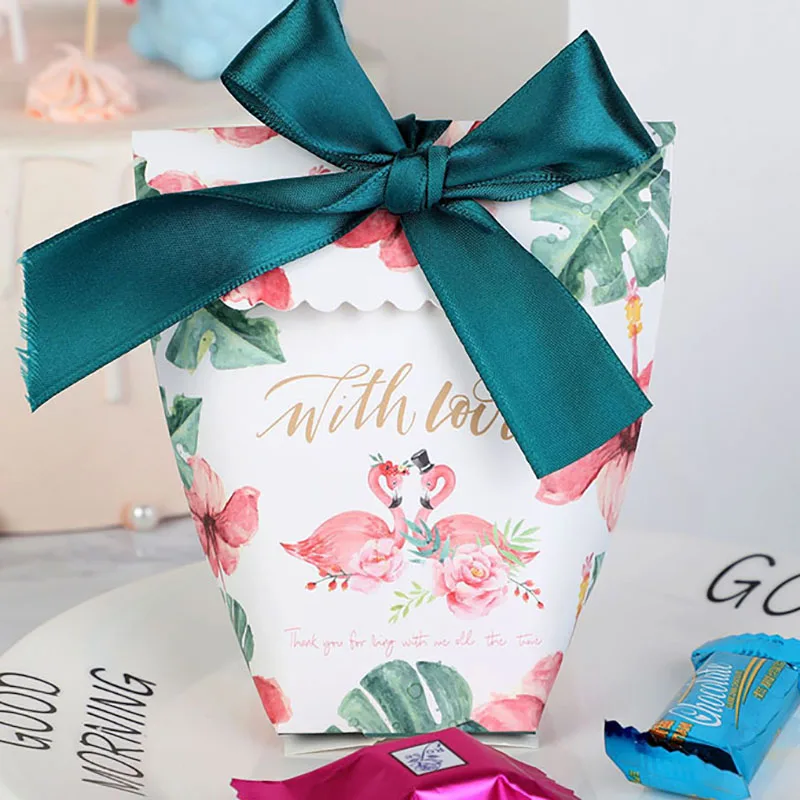 5 шт. подарочная упаковочная коробка вечерние подарочные коробки для цветов Свадебные коробки для конфет торт Boite драже bonbonniere BabyShower сладкий