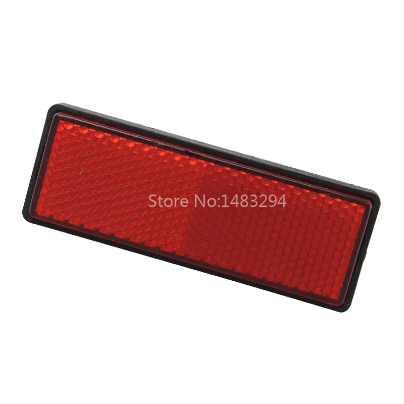 

Red Bolt on Number Plate Rectangle Reflector Motorcycles Scooter Bicycle Bike