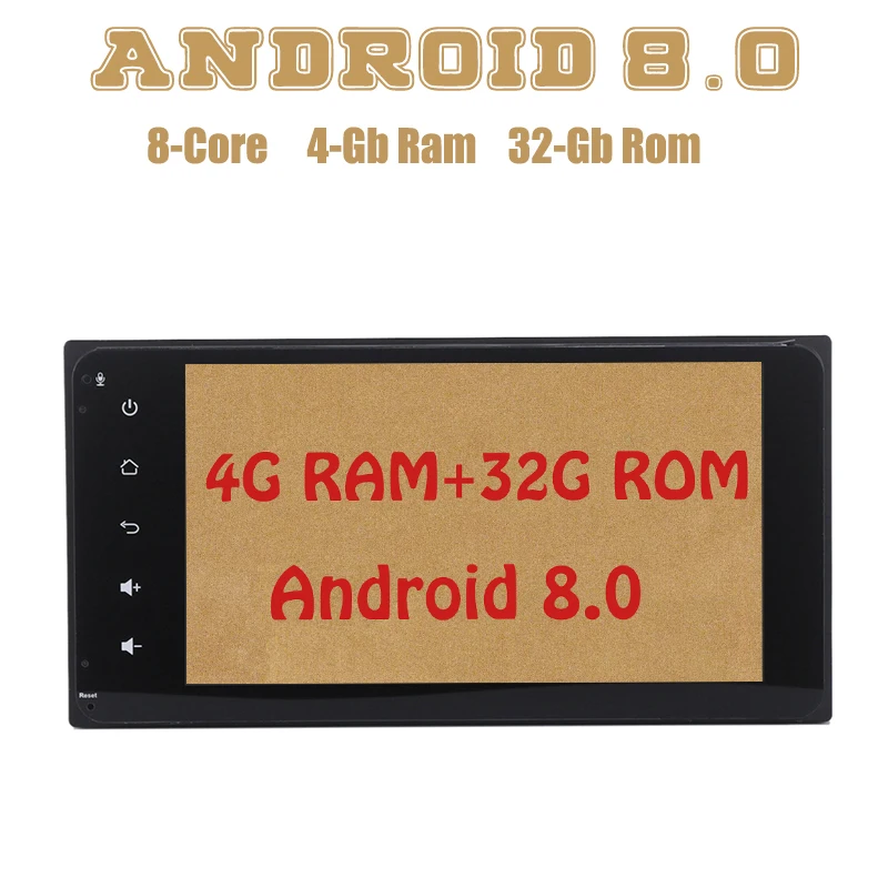 

Android 8.0 Octa Core Car radio gps for toyota universal corolla RAV4 prado Terios with 4G RAM mirror link 4G wifi usb Stereo