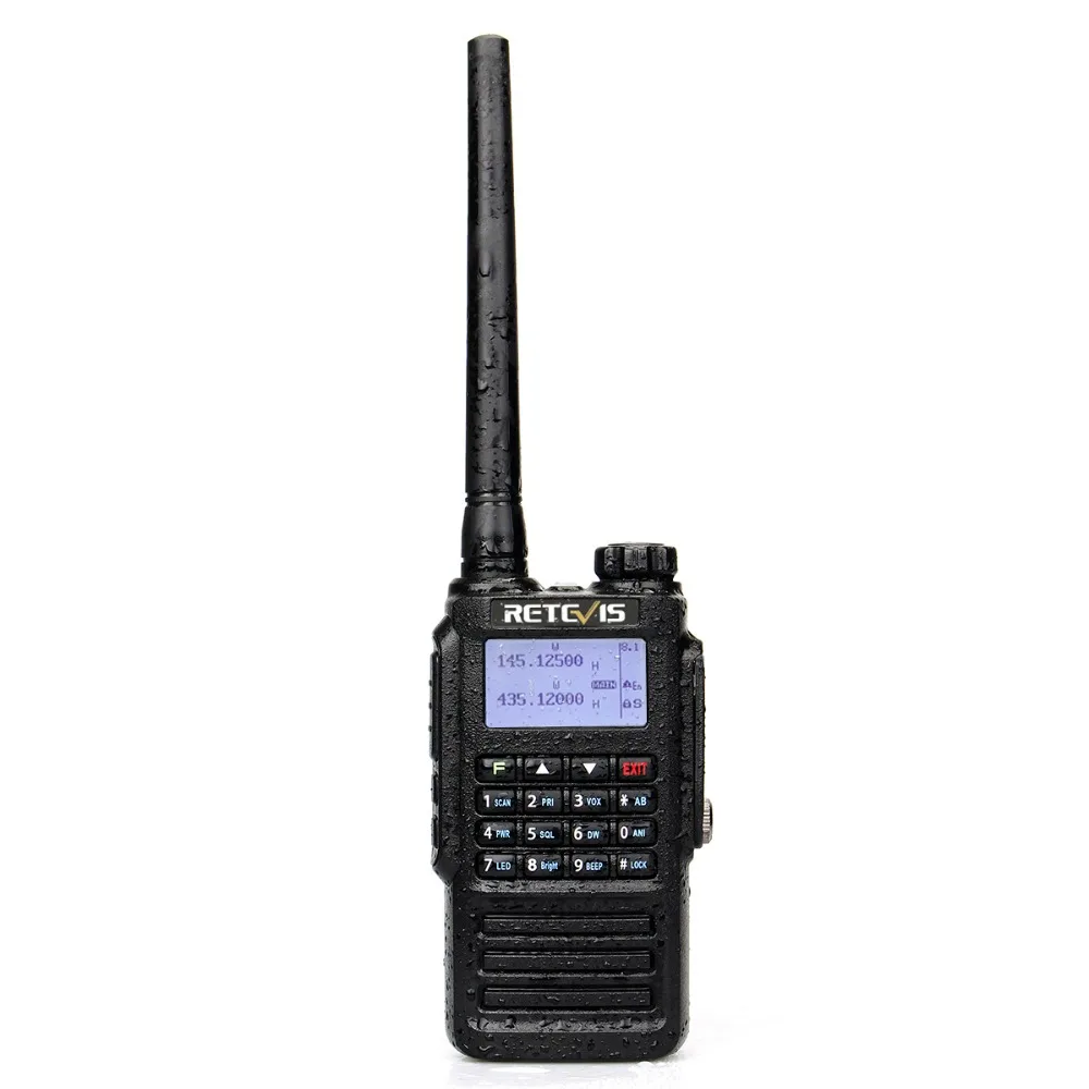 Retevis RT87 Professional IP67 Waterproof Walkie Talkie 5W 128CH VHF UHF Dual Band Scrambler VOX FM Two Way Radio Walkie-Talkie Retevis RT87 Professional IP67 Waterproof Walkie Talkie 5W 128CH VHF UHF Dual Band Scrambler VOX FM Two Way Radio Walkie-Talkie
