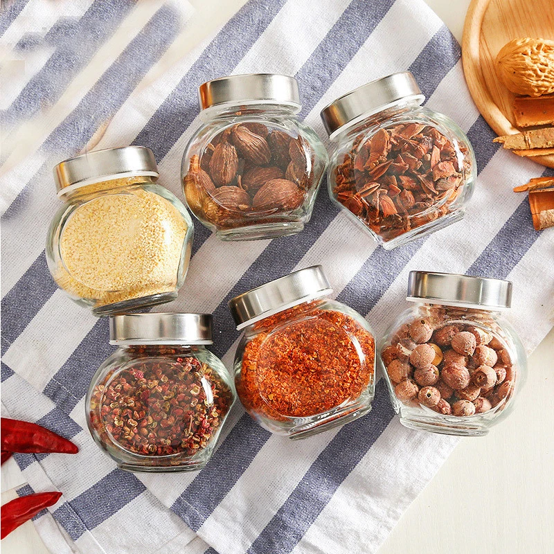 1 PcsRSCHEF 1 قطعة 180 مللي الزجاج مختومة علب/وعاء لحفظ الطعام التوابل الشاي الفاصوليا الحلوى الحفاظ زجاجة تخزين أداة