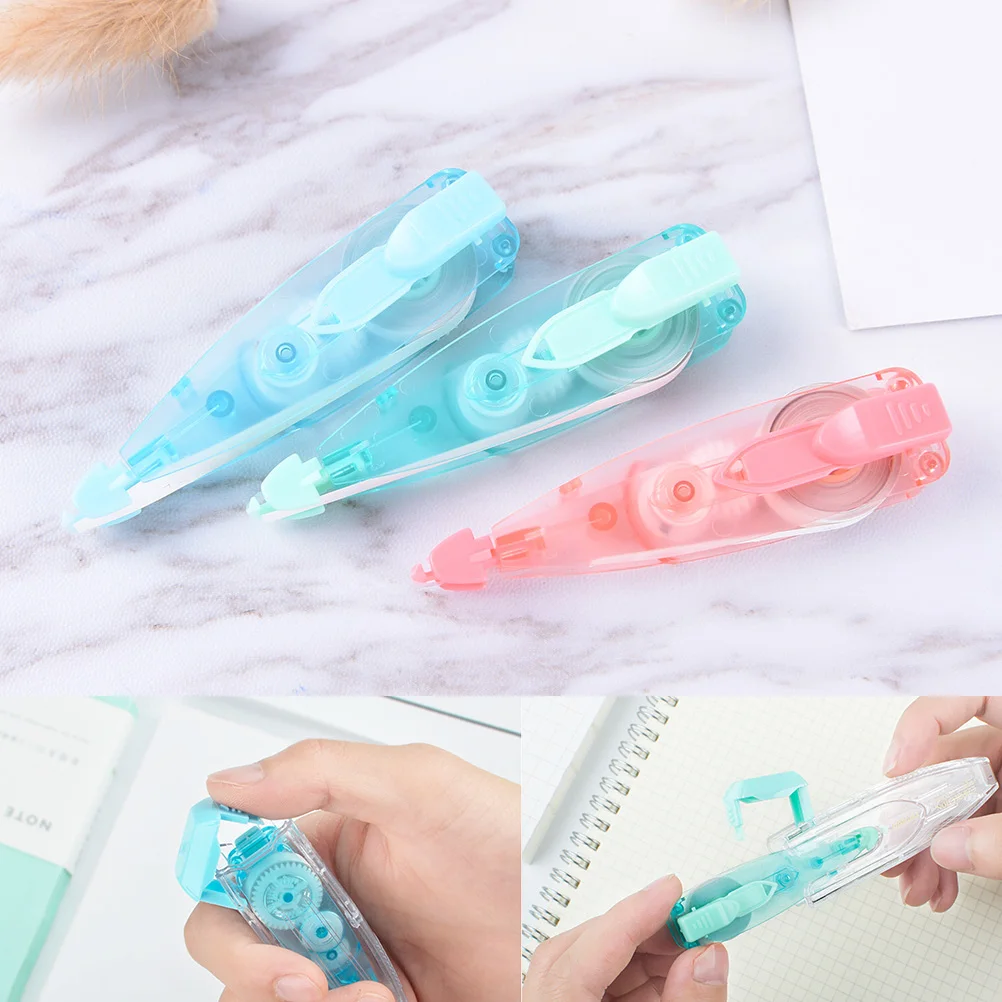 

Novelty Cute Transparent Correction Tape Kawaii Korea Stationery Decorative Colorful Correction Fluid Office School Supplies 1pc
