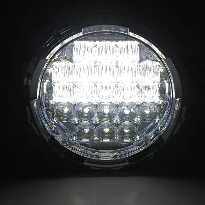 FADUIES 7 inch Round Black 105W 5D Motorcycle LED Daymaker Projector Headlight For Harley Davidson Motorcycle 7 LED headlamp (22)