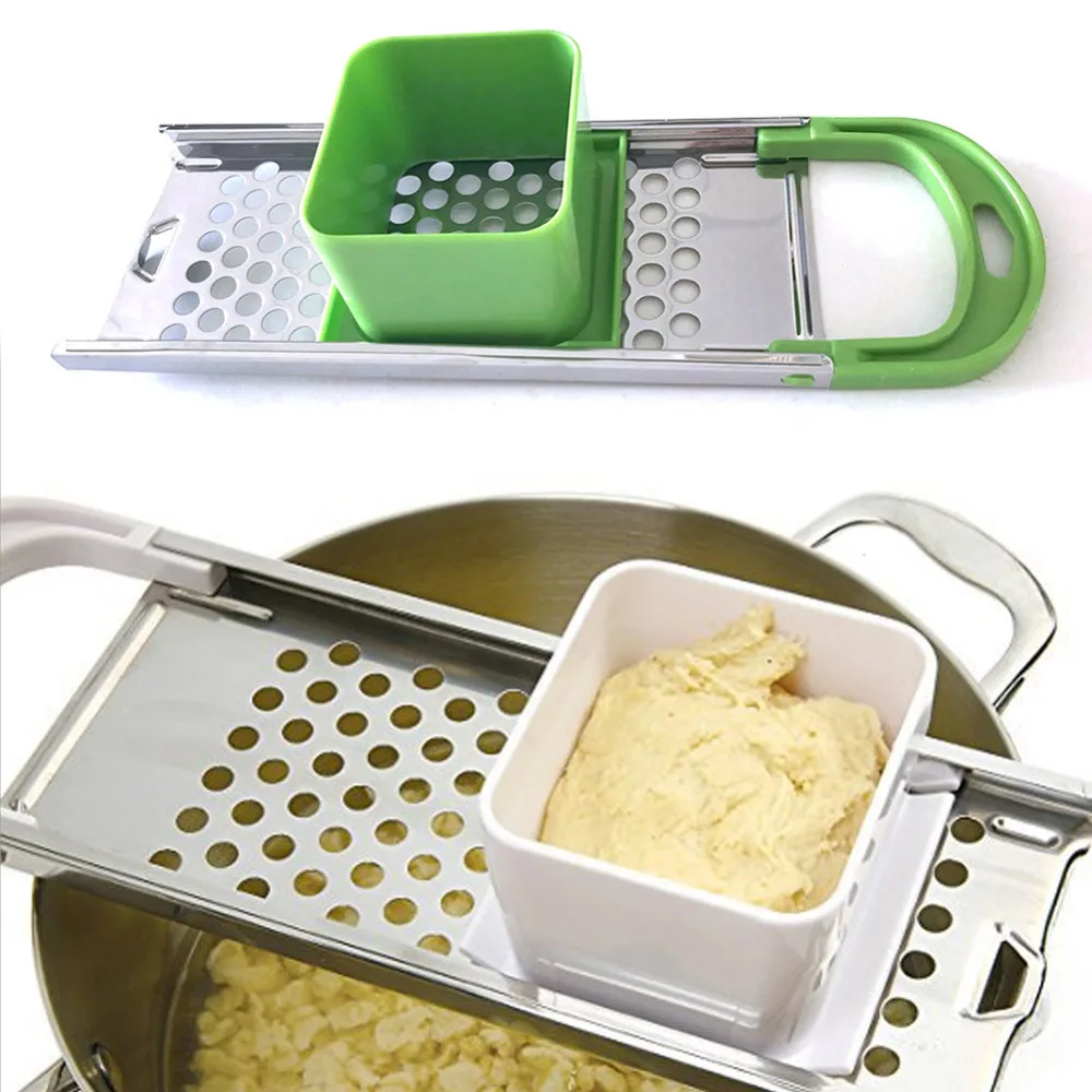 Высокое качество нержавеющая сталь Spaetzle чайник Лапша клецки с безопасной Хоппер