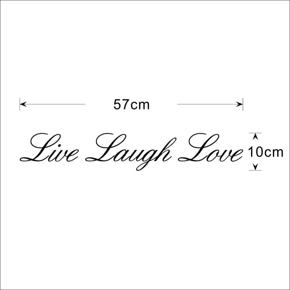 Live Laugh Love wall sticker