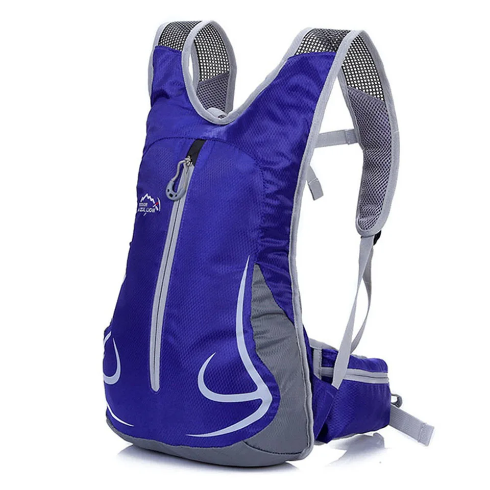 12L водонепроницаемый нейлоновый велосипедный Рюкзак Для Путешествий, Походов, походов, походов, бега, спортивный рюкзак для велоспорта - Цвет: Blue
