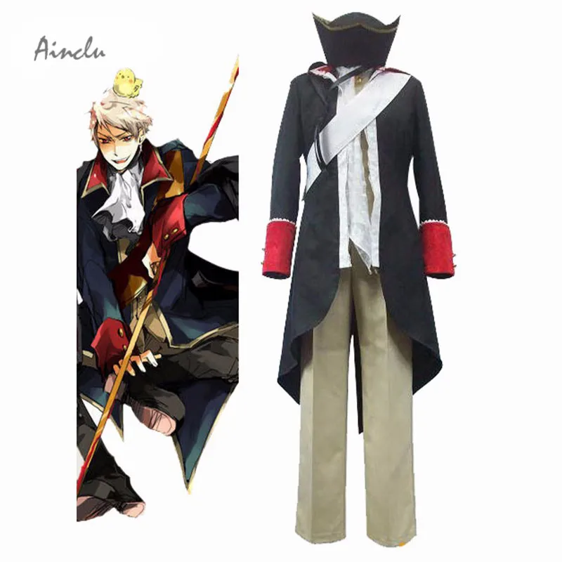 Ainclu бесплатная доставка новая военная форма с осями унисекс Hetalia Prussia костюм для
